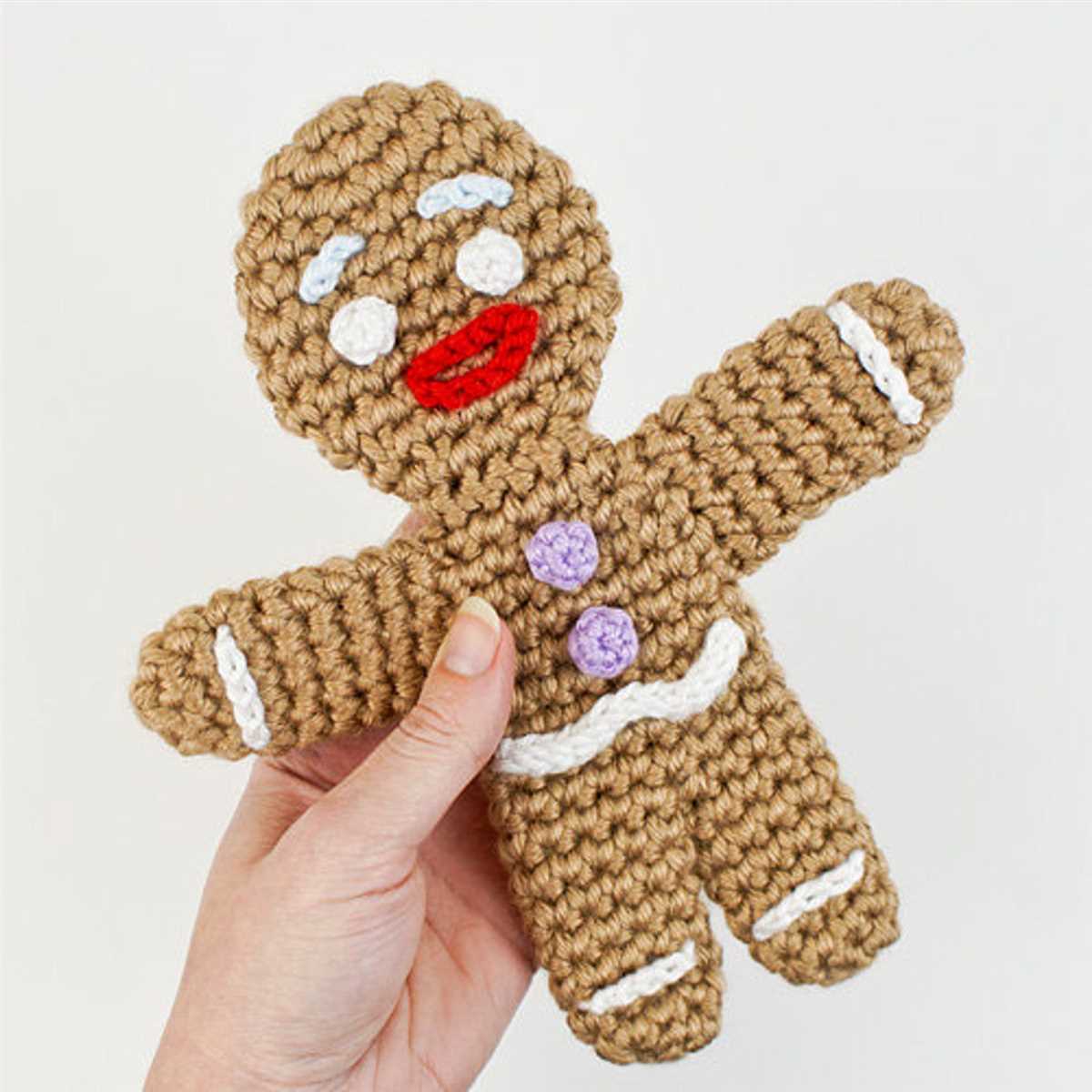 Gingerbread man jumper knitting pattern