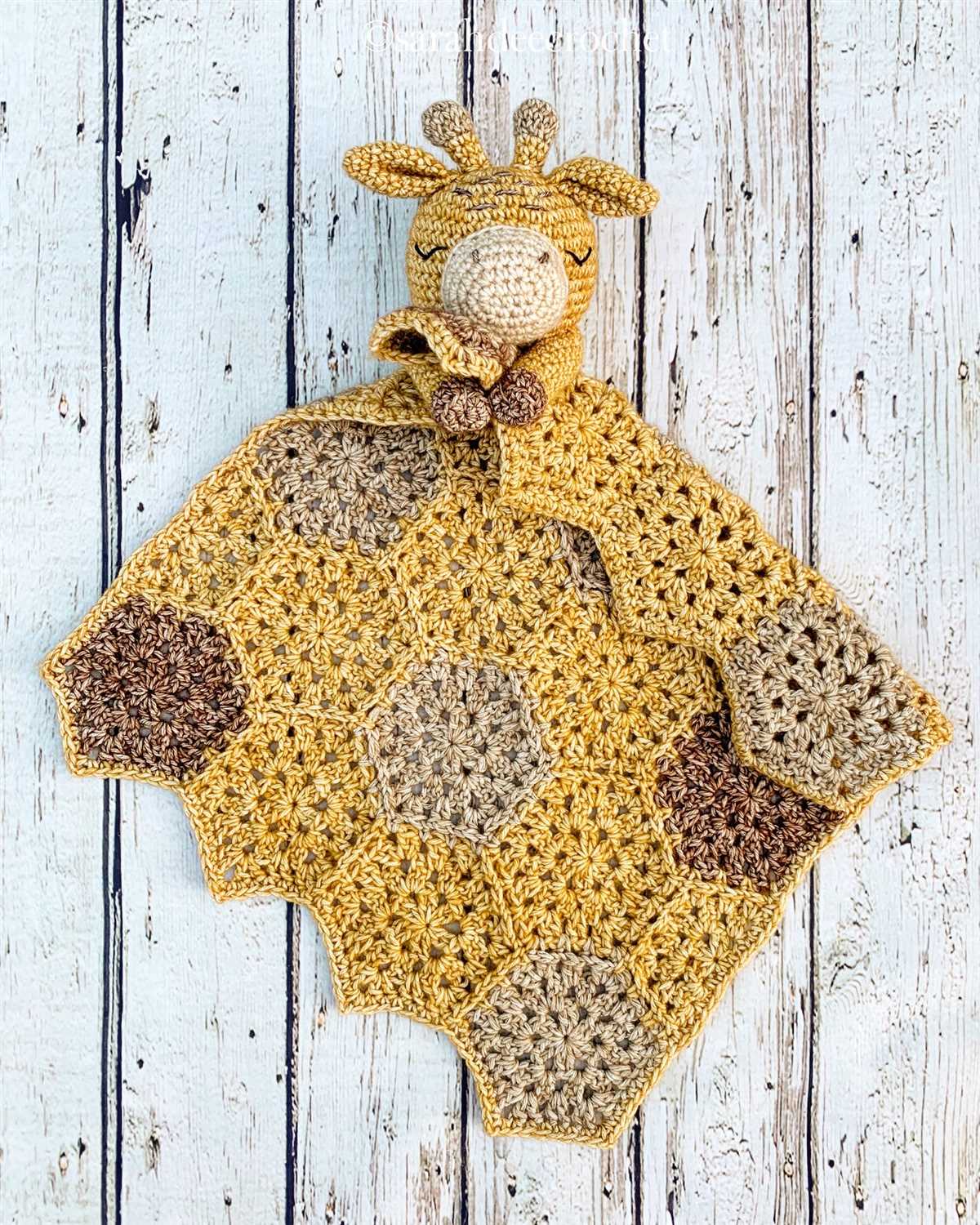 Giraffe blanket knitting pattern