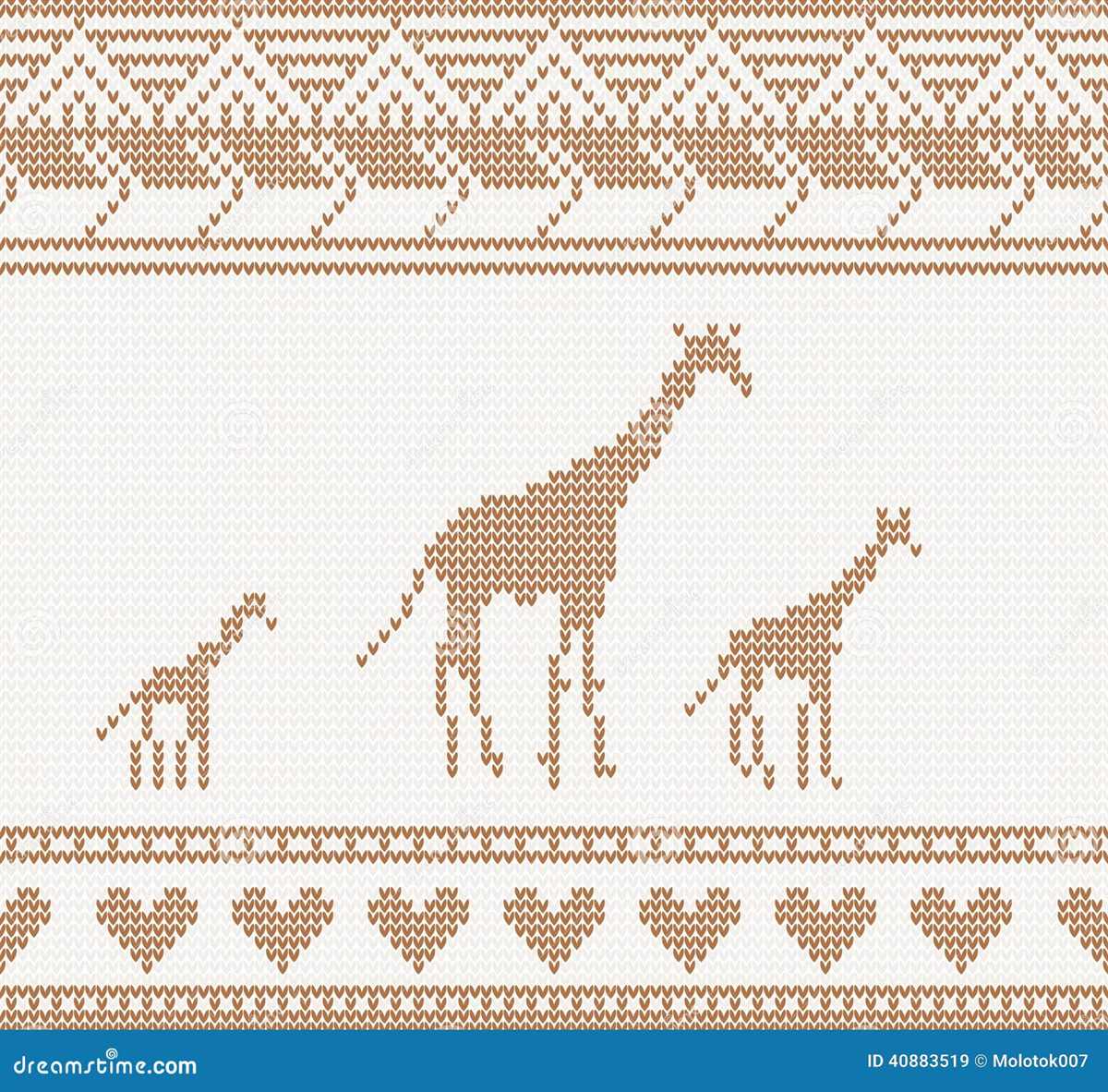 Giraffe jumper knitting pattern