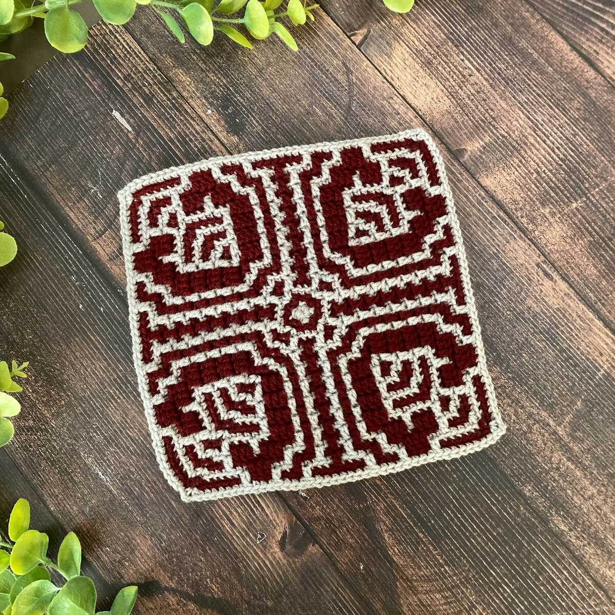 Corner to corner dishcloth knitting pattern