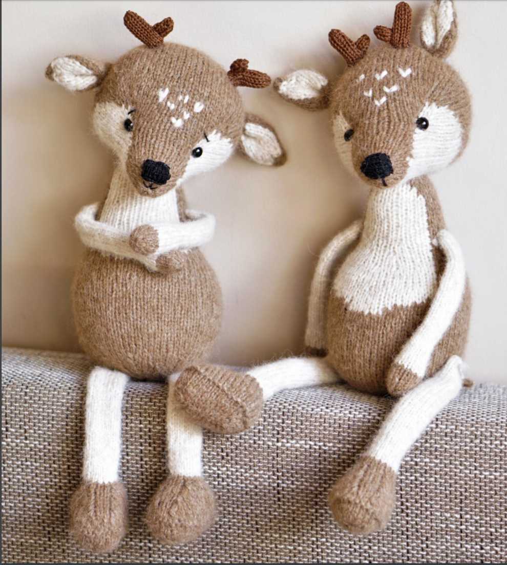 Knit reindeer pattern