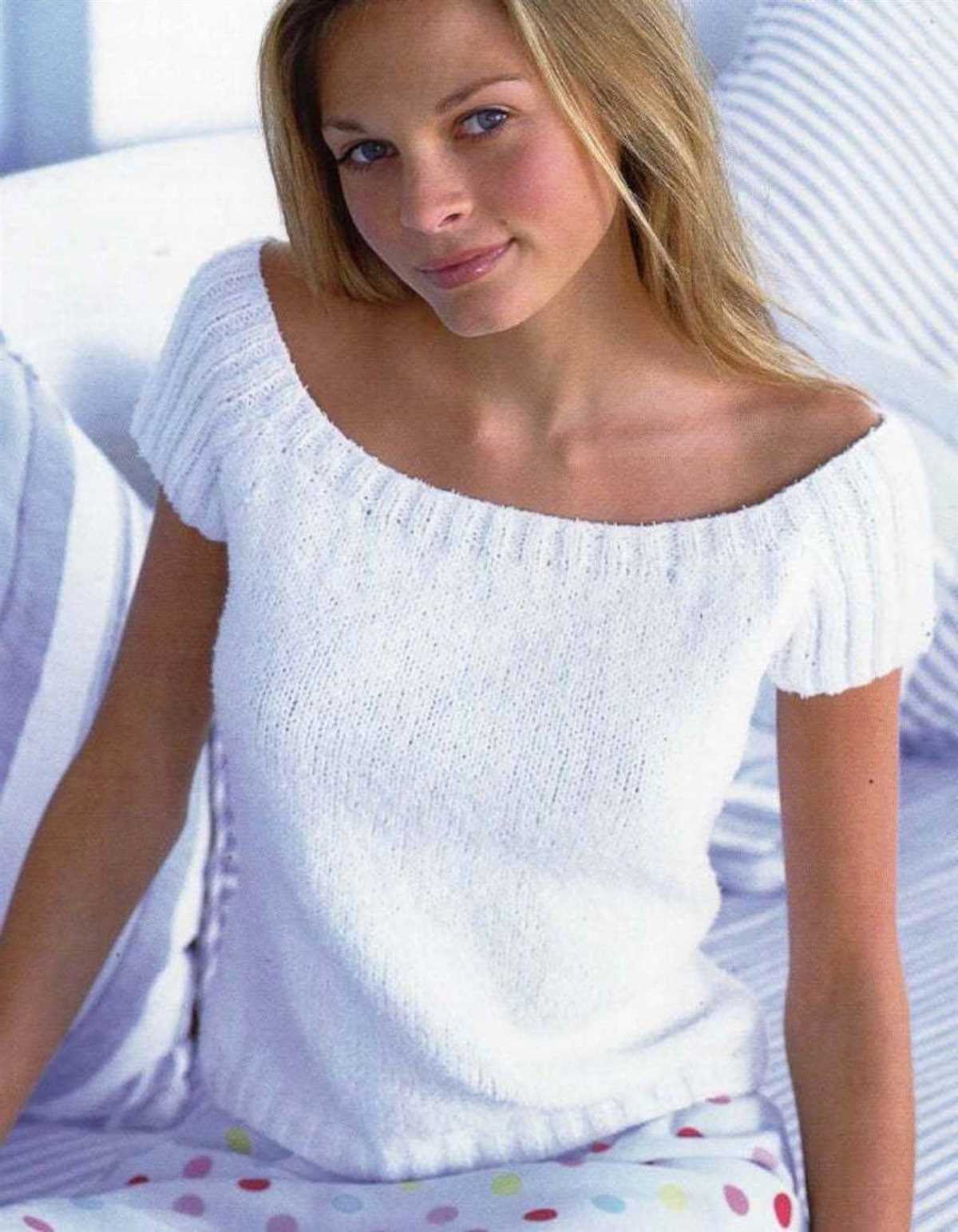 Ladies cotton top knitting patterns