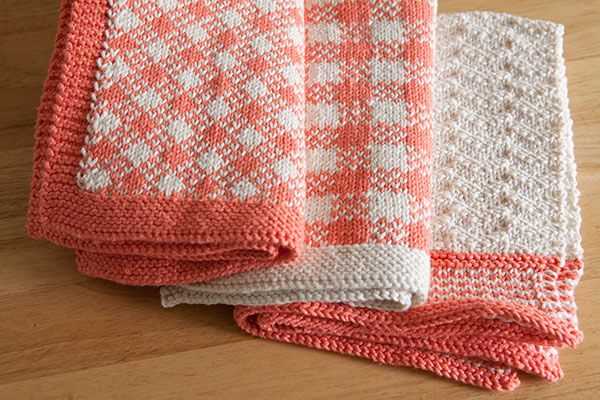 Knitted tea towel pattern