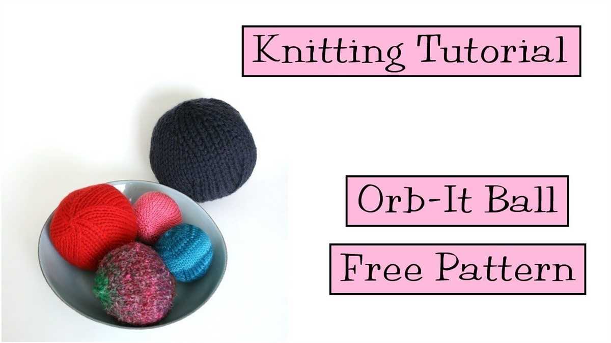 Knit a ball pattern