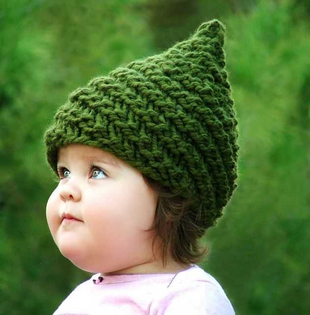 Gnome hat pattern knitting