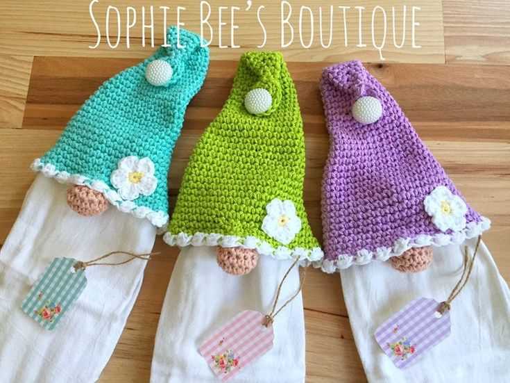 Gnome towel topper knitting pattern