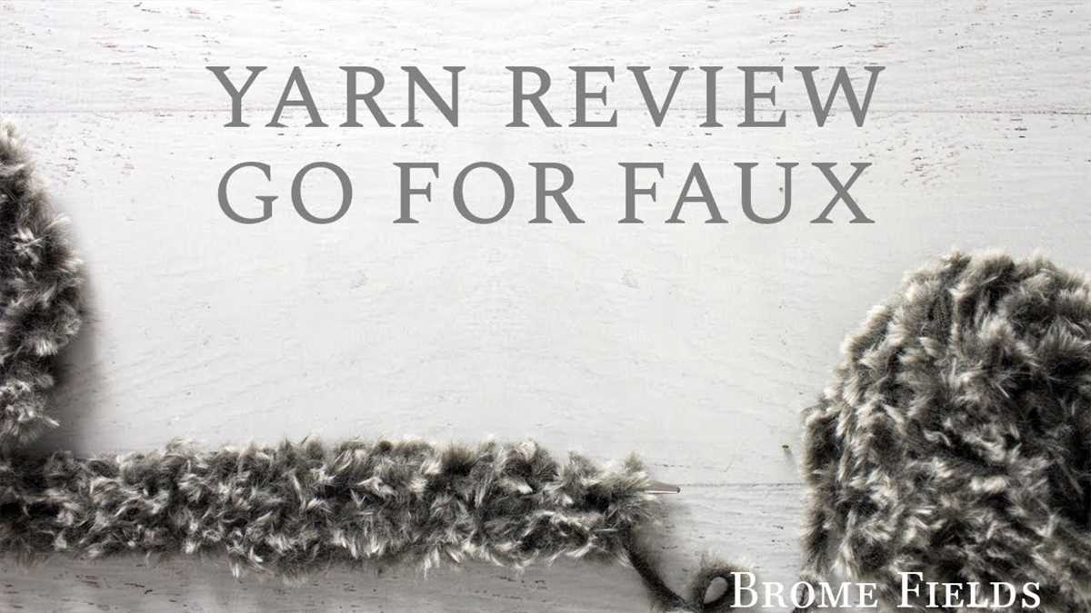 Go for faux yarn knit patterns