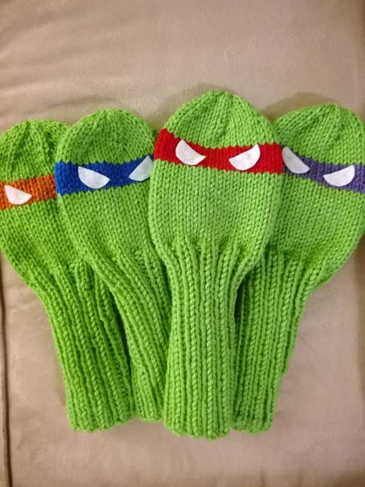 Golf head cover pattern knit