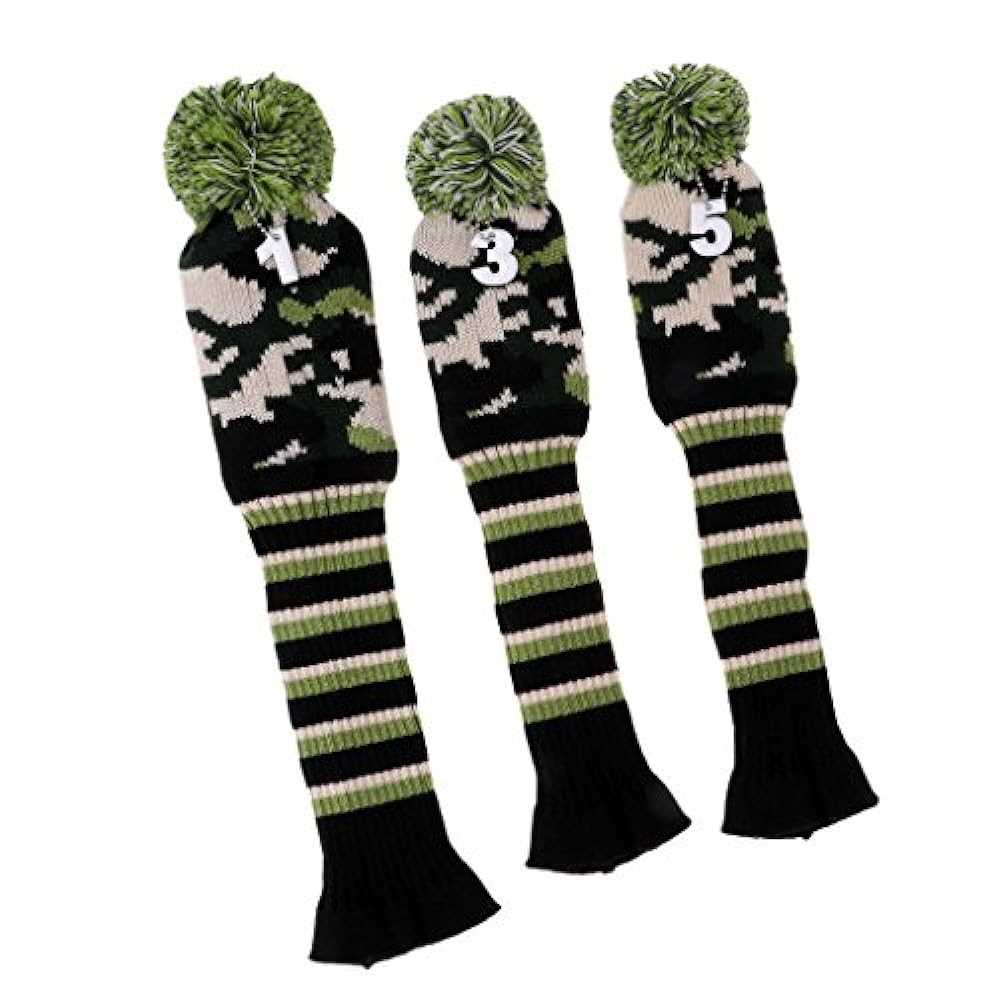 Golf head cover pattern knit
