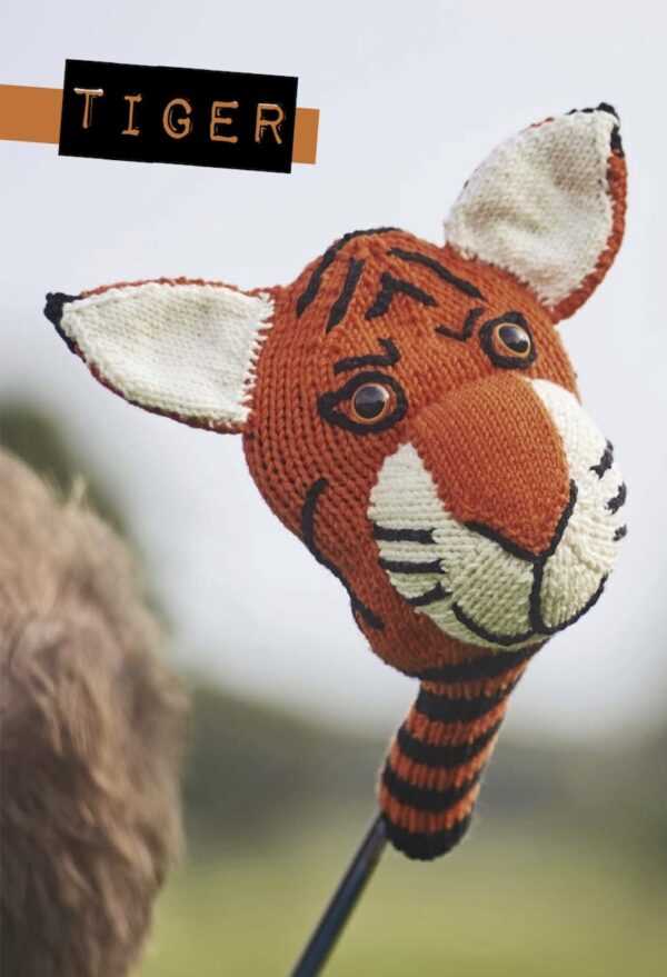 Golf head cover pattern knit