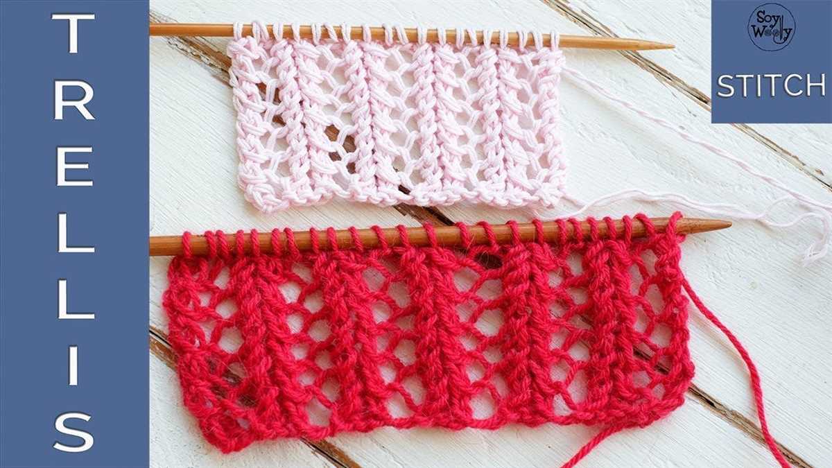 2 row lace scarf knitting pattern