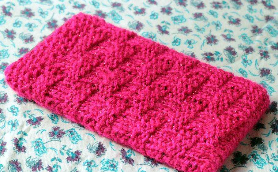 Laptop case knitting pattern