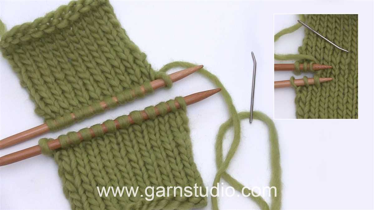 Grafting knitting in pattern