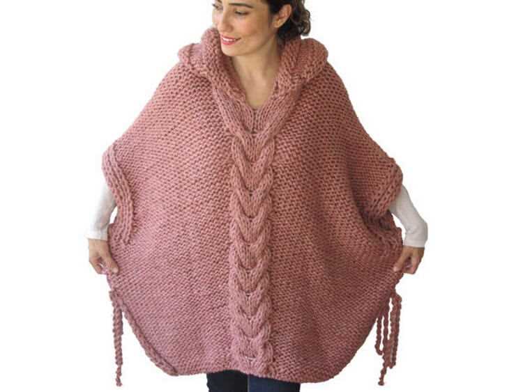 Lightweight poncho knitting pattern