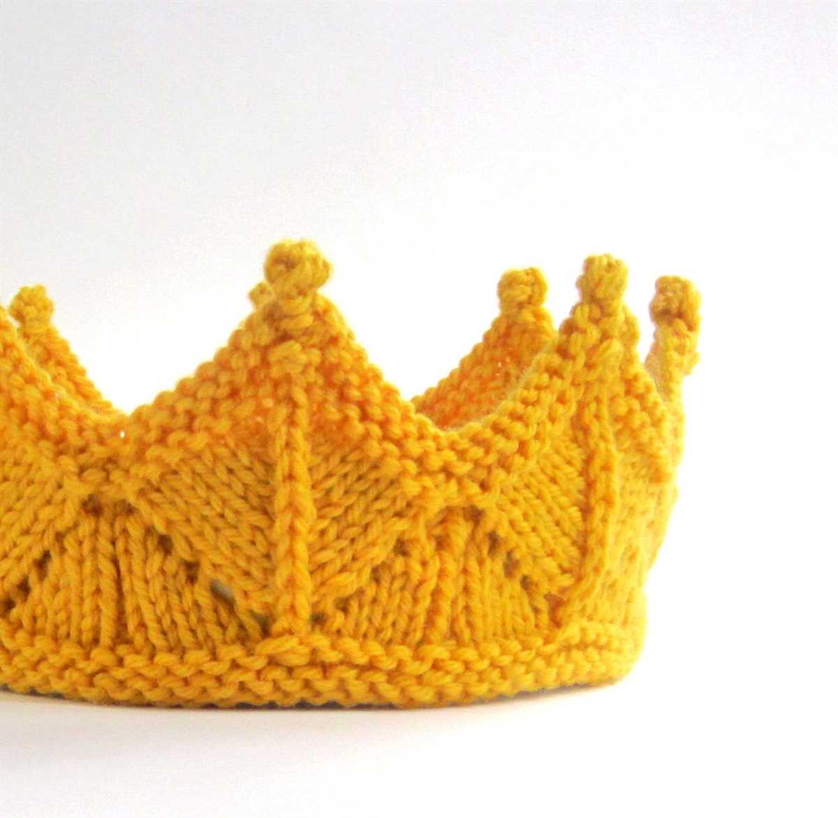 Free princess crown knitting pattern