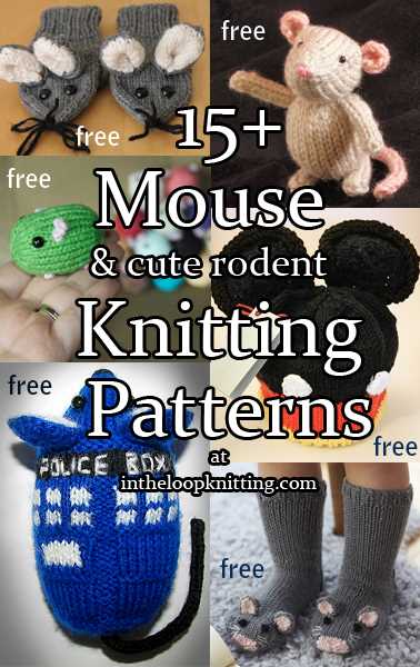 Free knitting pattern for a mouse