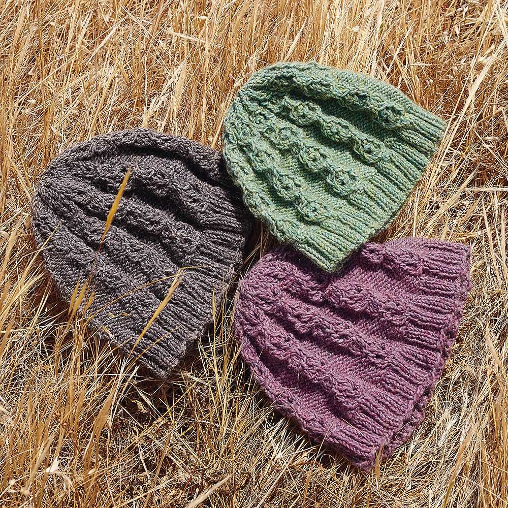 Free two needle knitted hat patterns