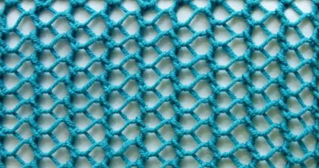 Fishnet knit pattern