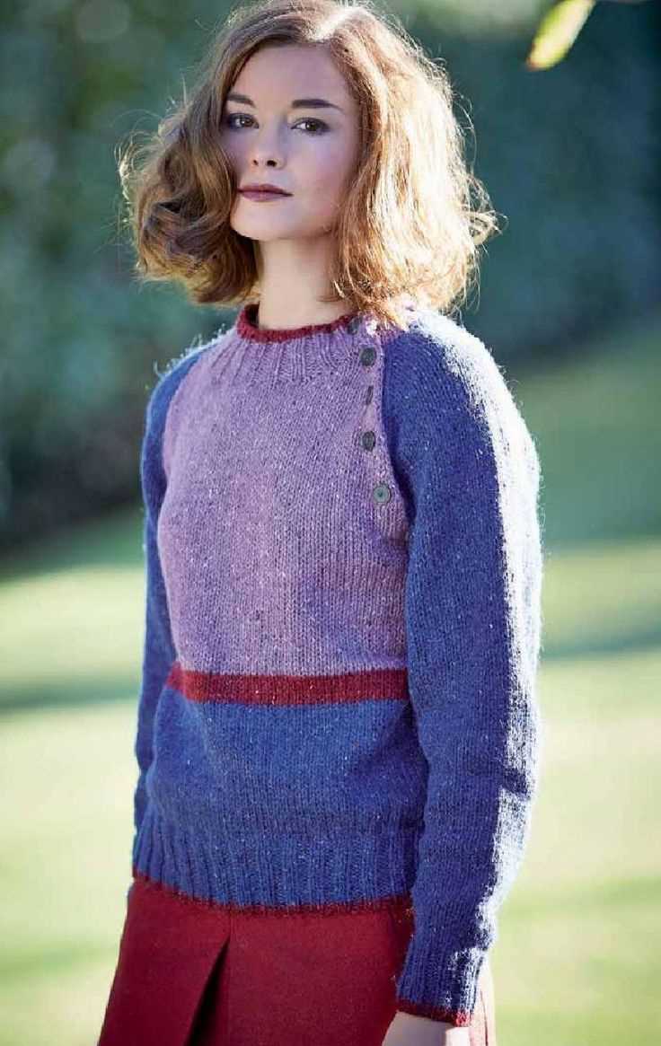 Create a Bold and Vivid Color Block Knit Sweater with This Eye-catching Pattern Color block knit sweater pattern