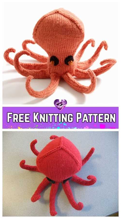Knit your own Ollie the octopus with this pattern! Ollie the octopus knitting pattern