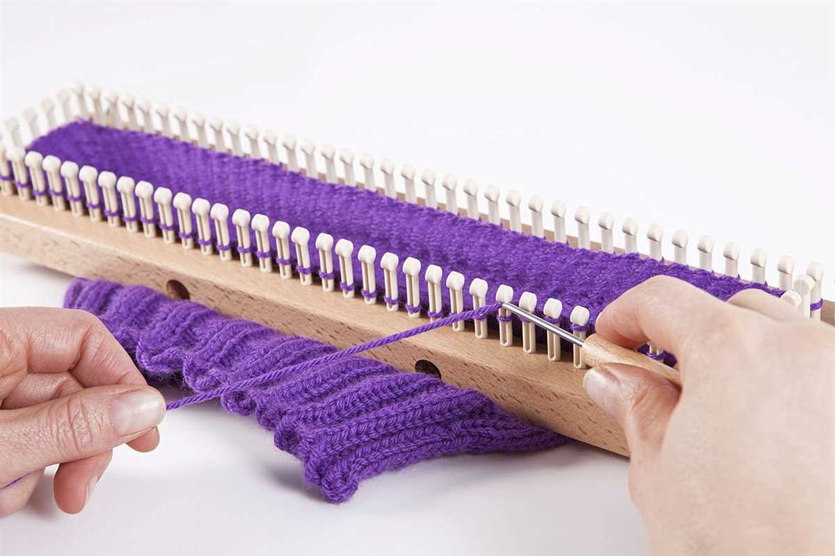 Knitting board patterns scarf