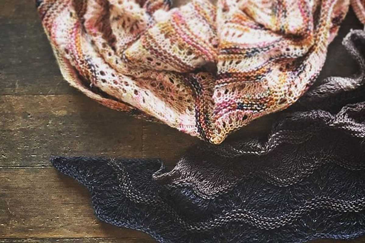 Loom knitted shawl pattern videos