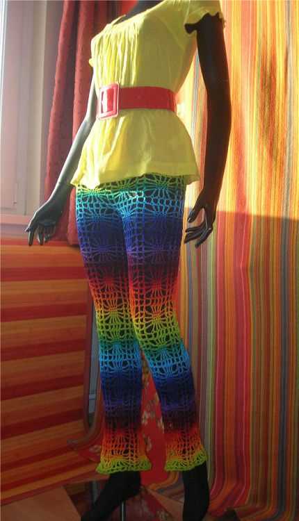 Knit flare pants pattern