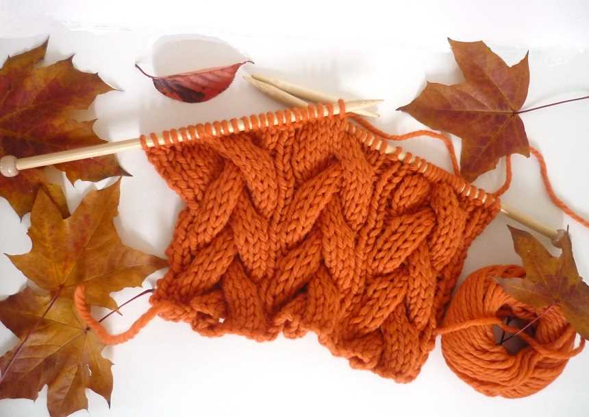 Halloween scarf knitting pattern