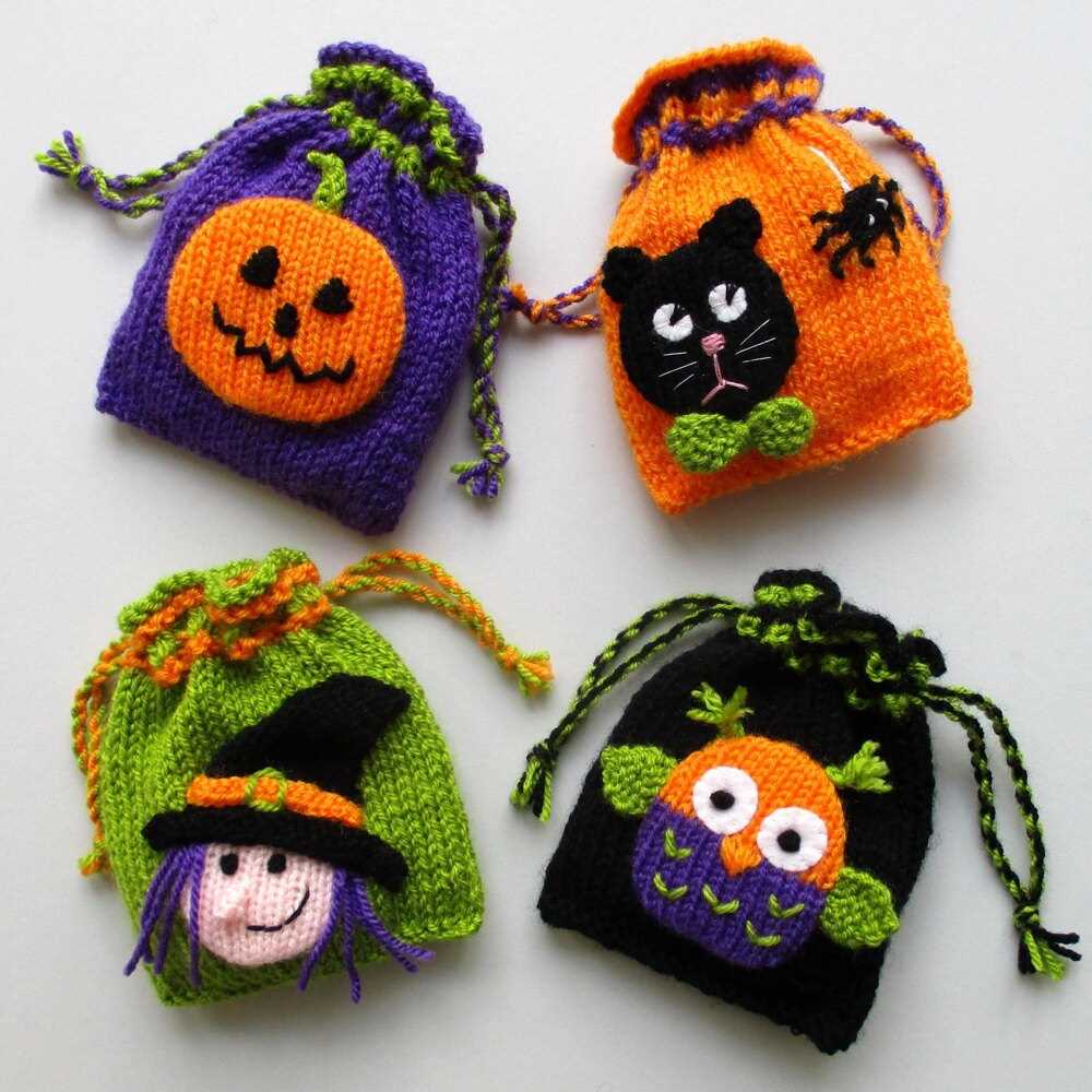 Halloween scarf knitting pattern