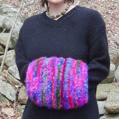 Hand muff knitting pattern