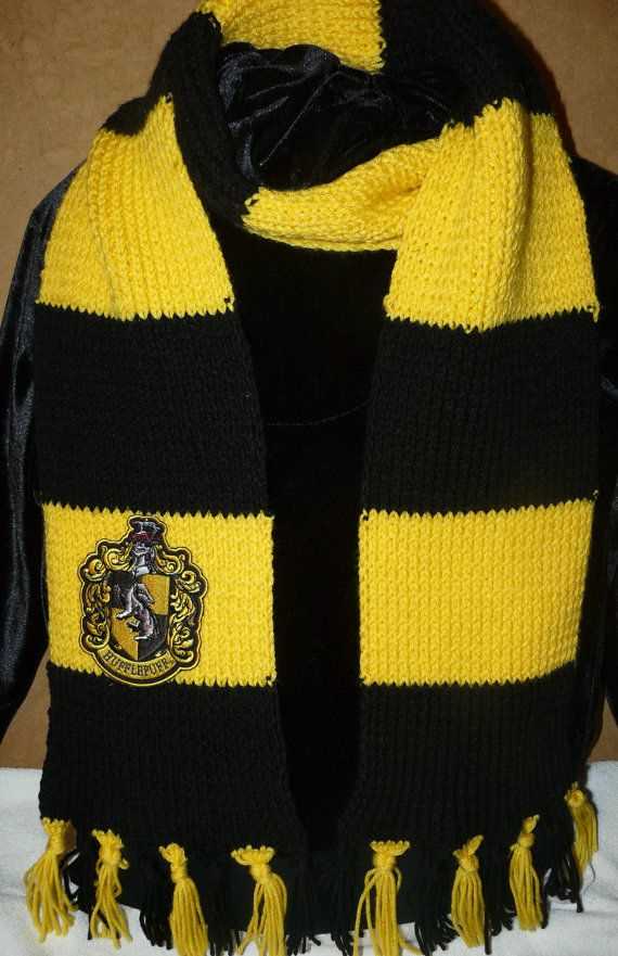 Harry potter hufflepuff scarf knitting pattern