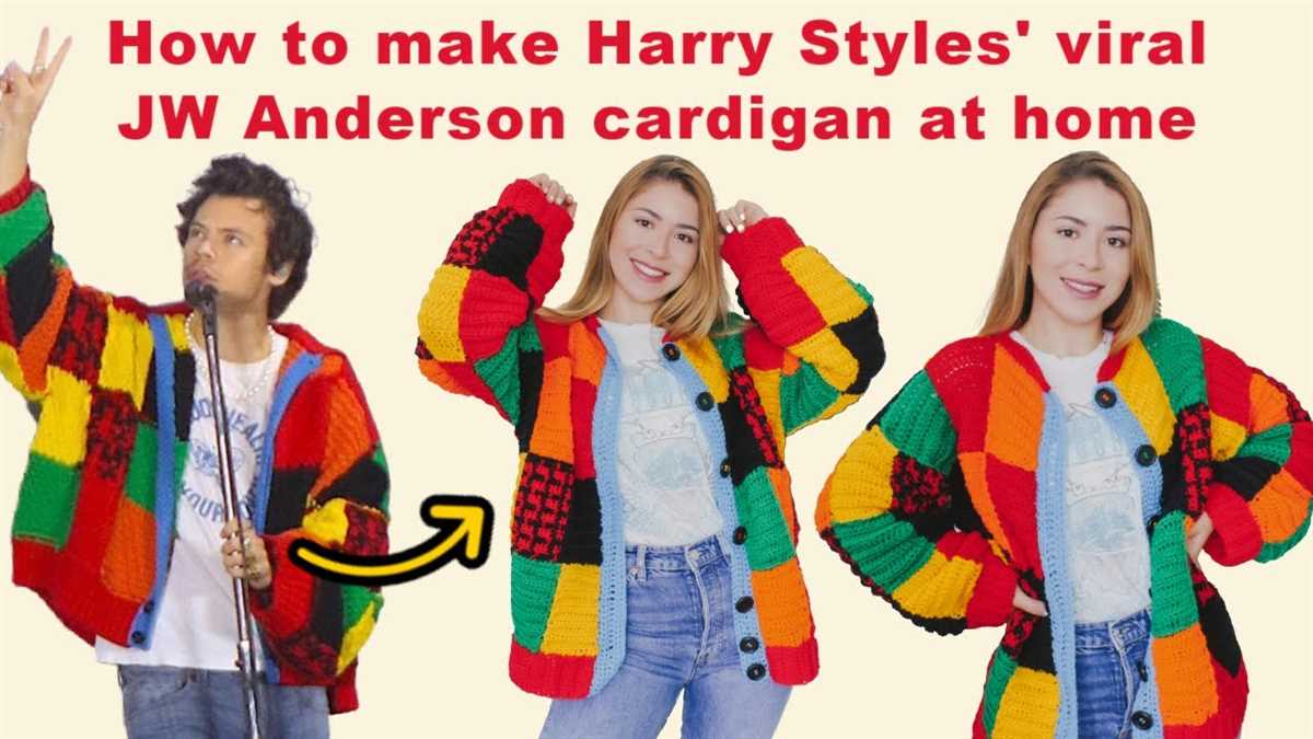 Harry styles knitted cardigan pattern