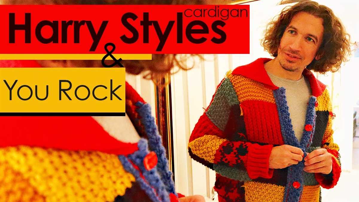 Harry styles knitted cardigan pattern