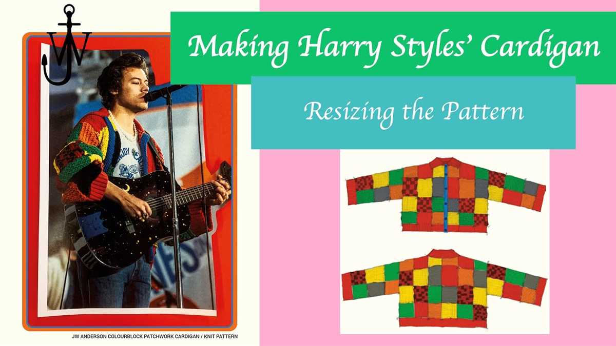 Harry styles knitted cardigan pattern