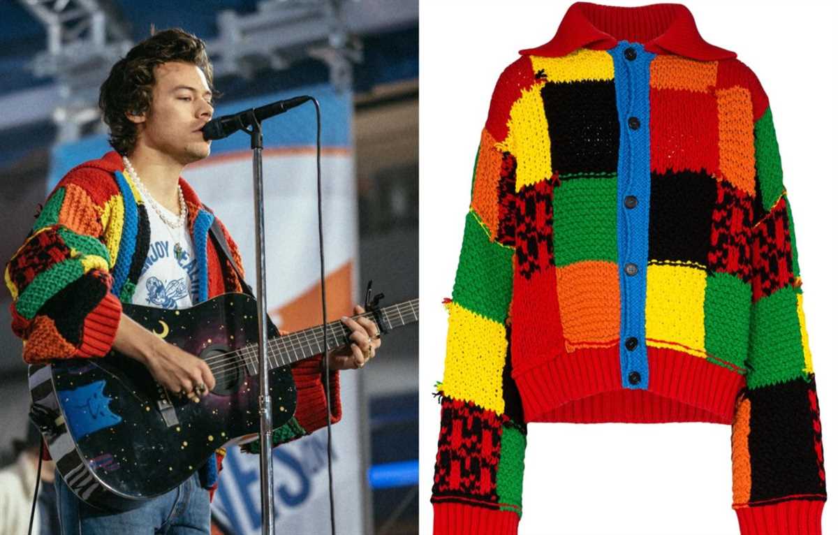 Harry styles knitted cardigan pattern