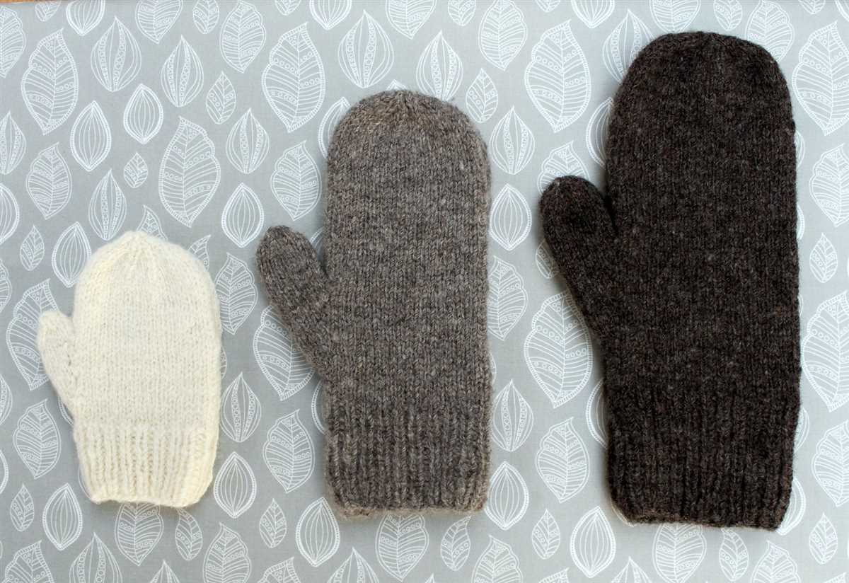 Knitted mitten pattern free