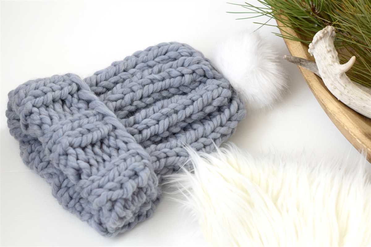 Super bulky yarn hat knitting pattern