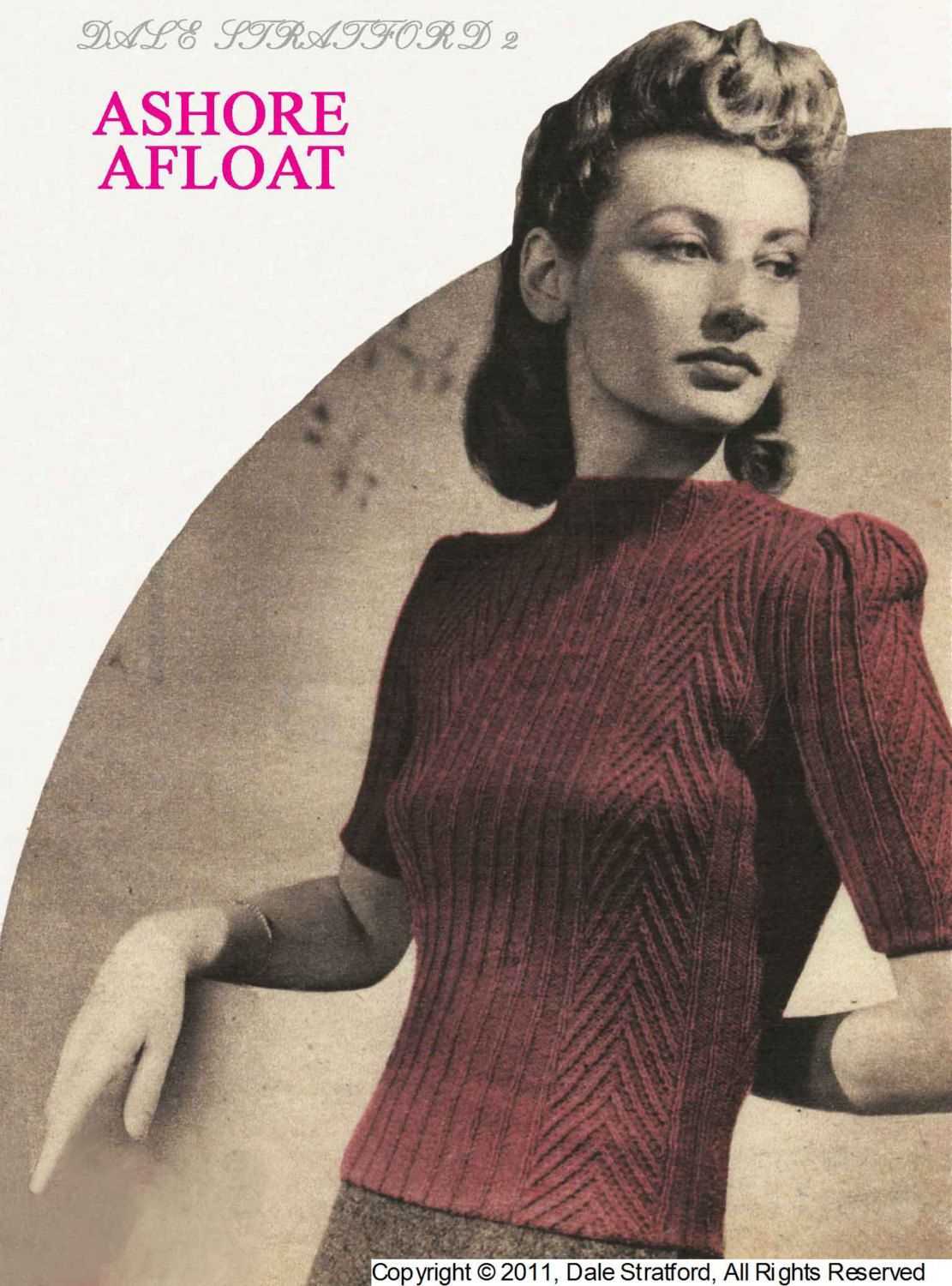Vintage lady knitting patterns