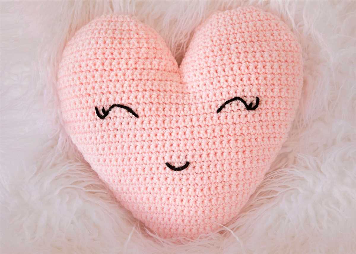 Heart shape knitting pattern