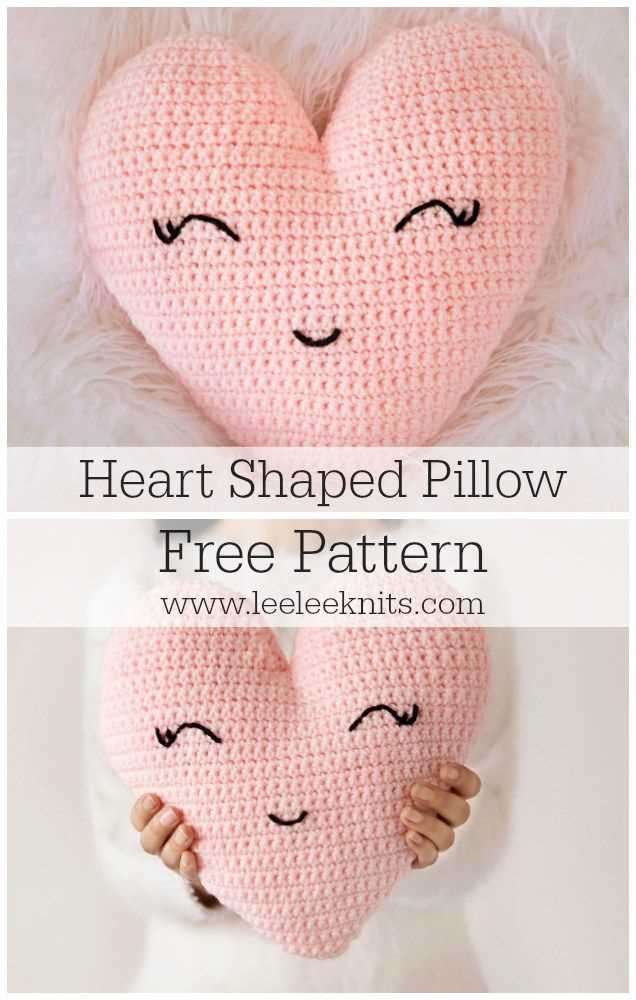 Heart shape knitting pattern