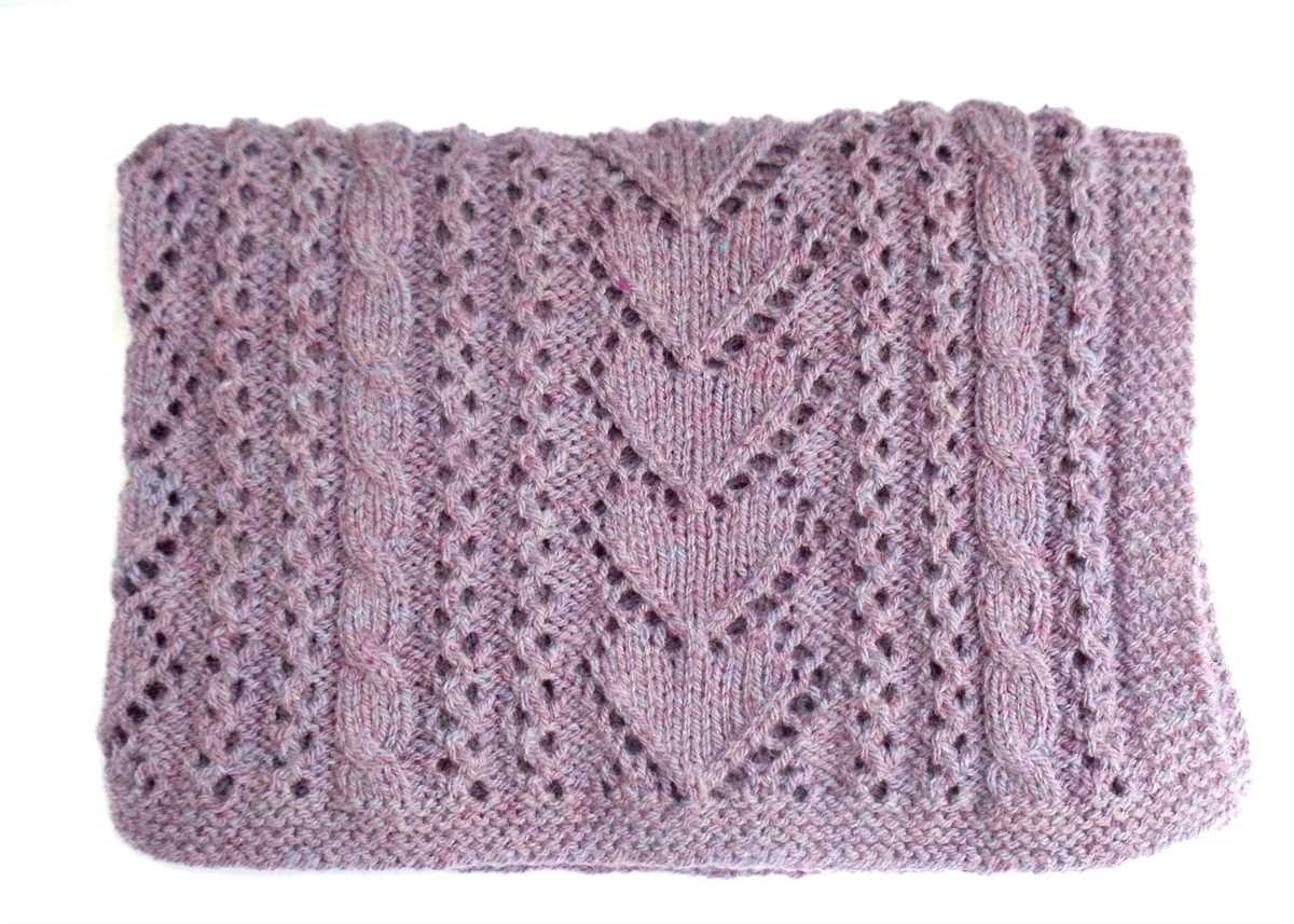 Heart blanket knitting pattern free