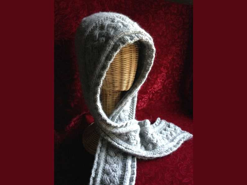 Free hooded scarf knitting patterns