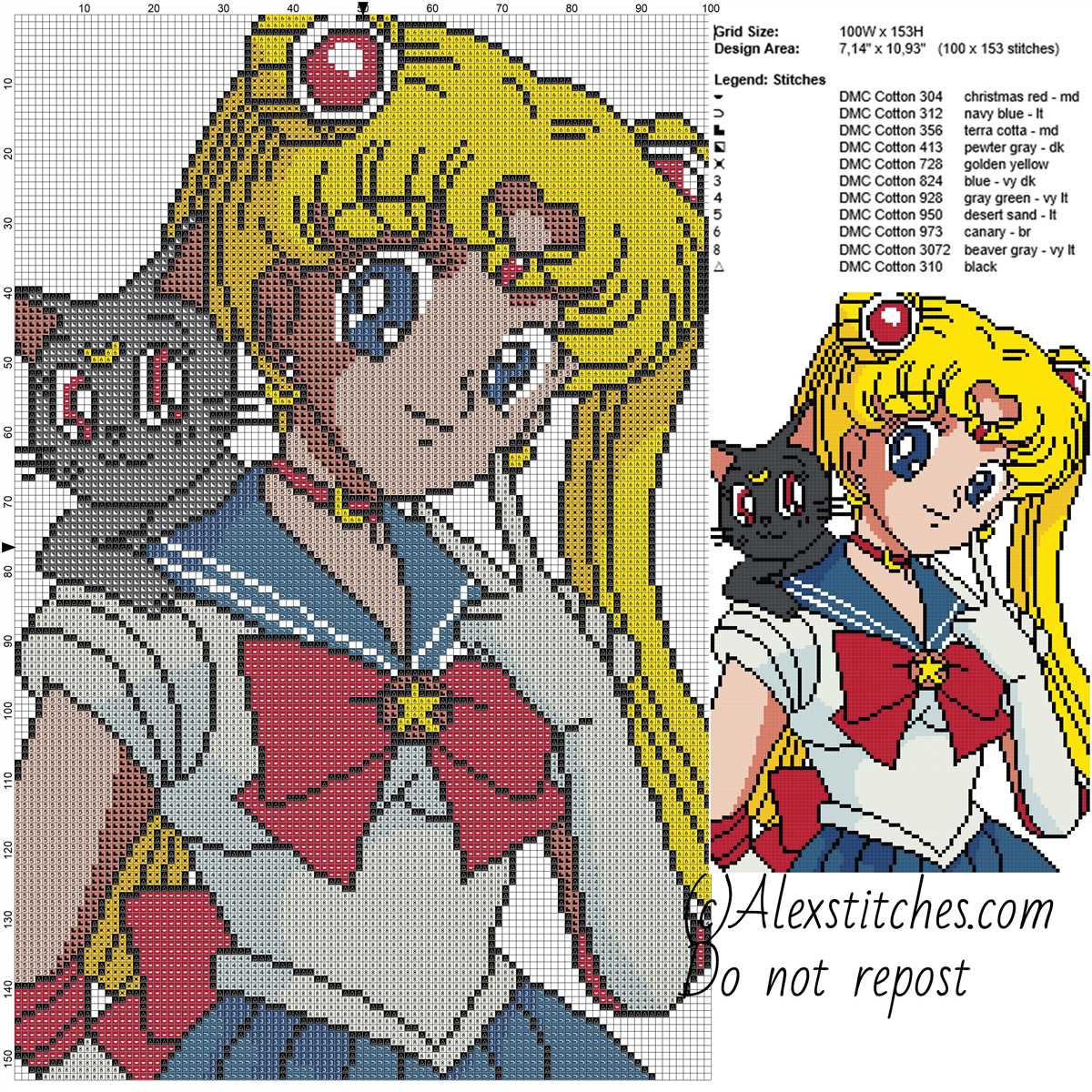 Sailor moon knitting patterns