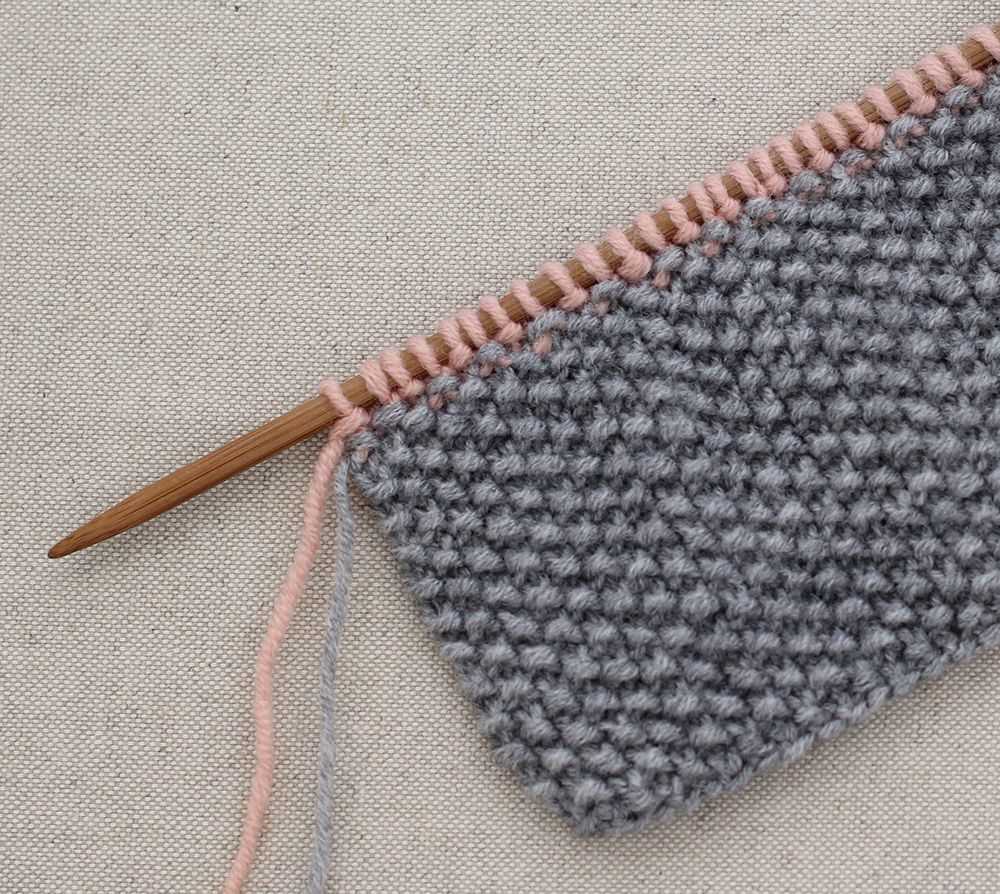 Herringbone knit scarf pattern