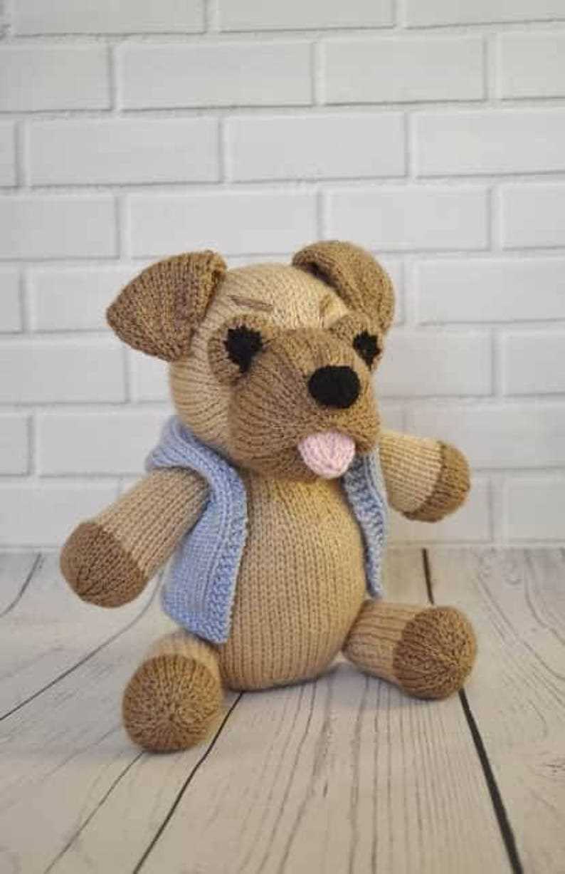 Pug dog knitting pattern
