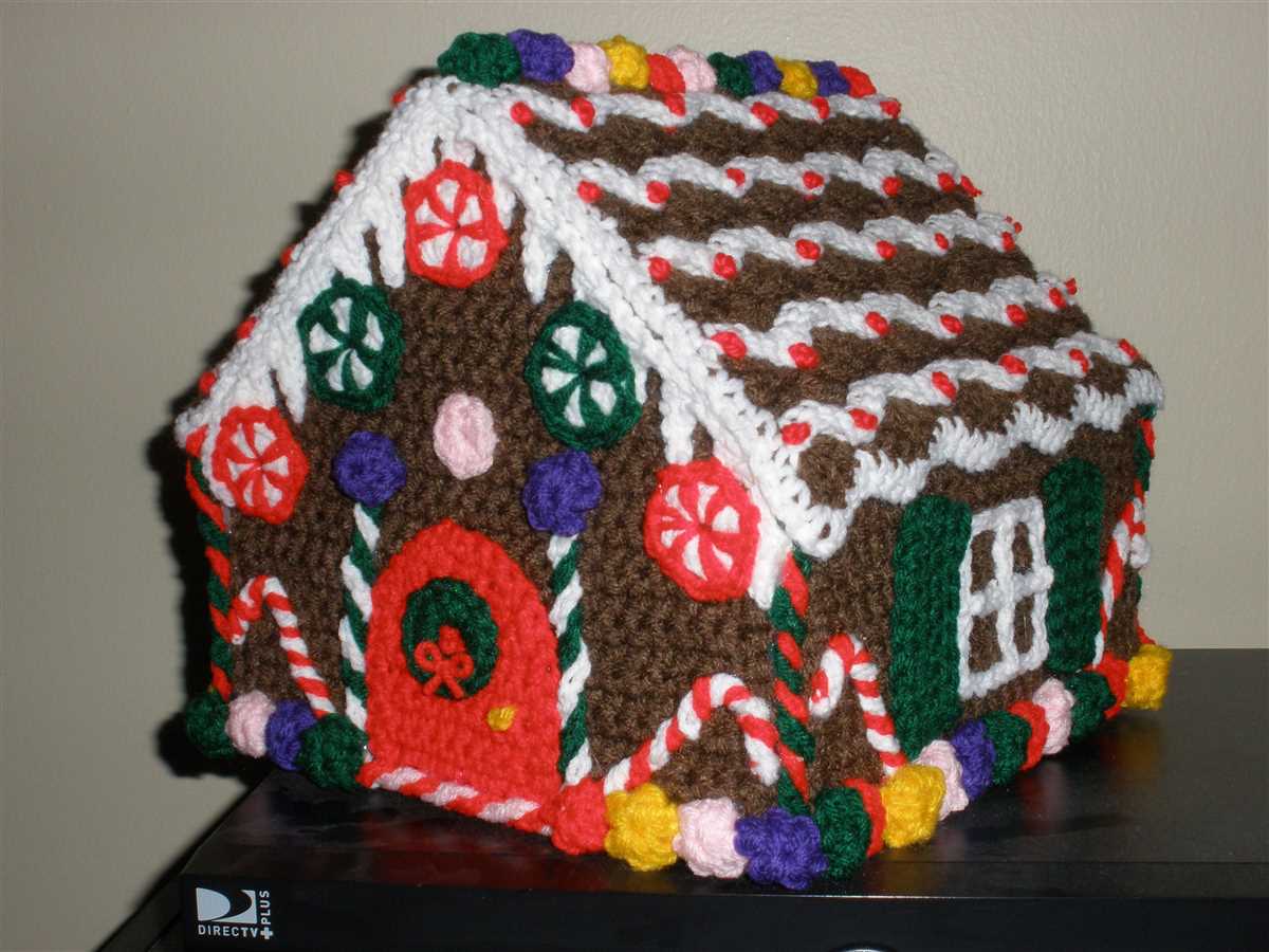 Free gingerbread house knitting pattern