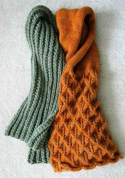 Scarf knit purl patterns
