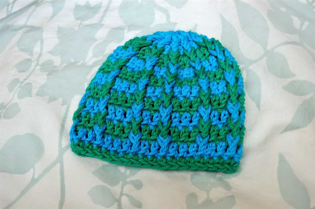 Striped knit hat pattern free