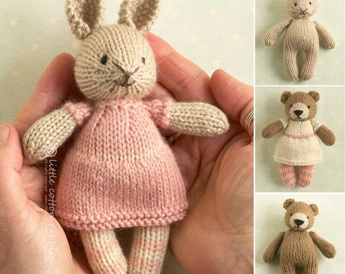 Rabbit pattern knitted