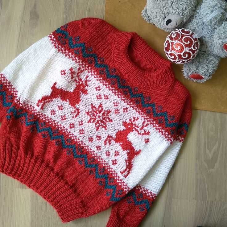 Baby christmas sweater knitting pattern